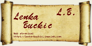 Lenka Buckić vizit kartica